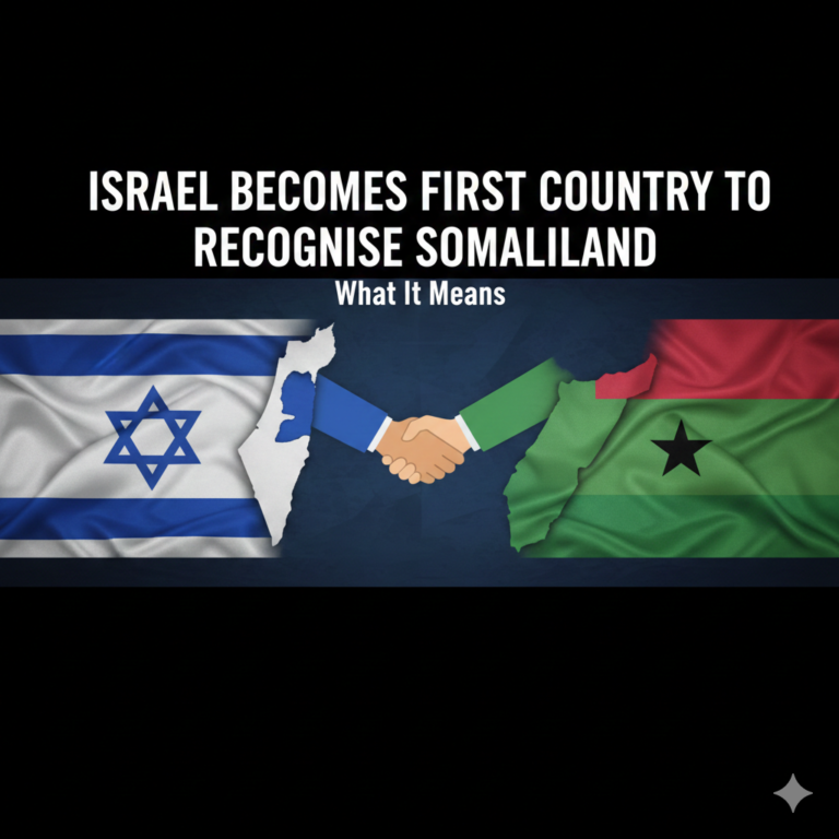 Israel Becomes First Country to Recognise Somaliland: What It Means