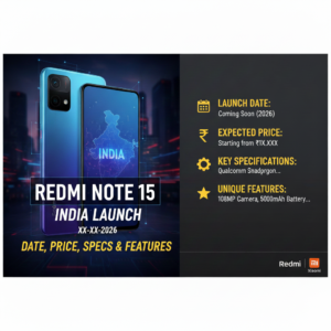 Redmi Note 15 India Launch Date, Price, Specifications Explained