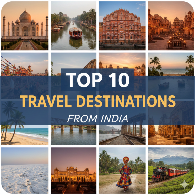 Top 10 Travel Destinations from India