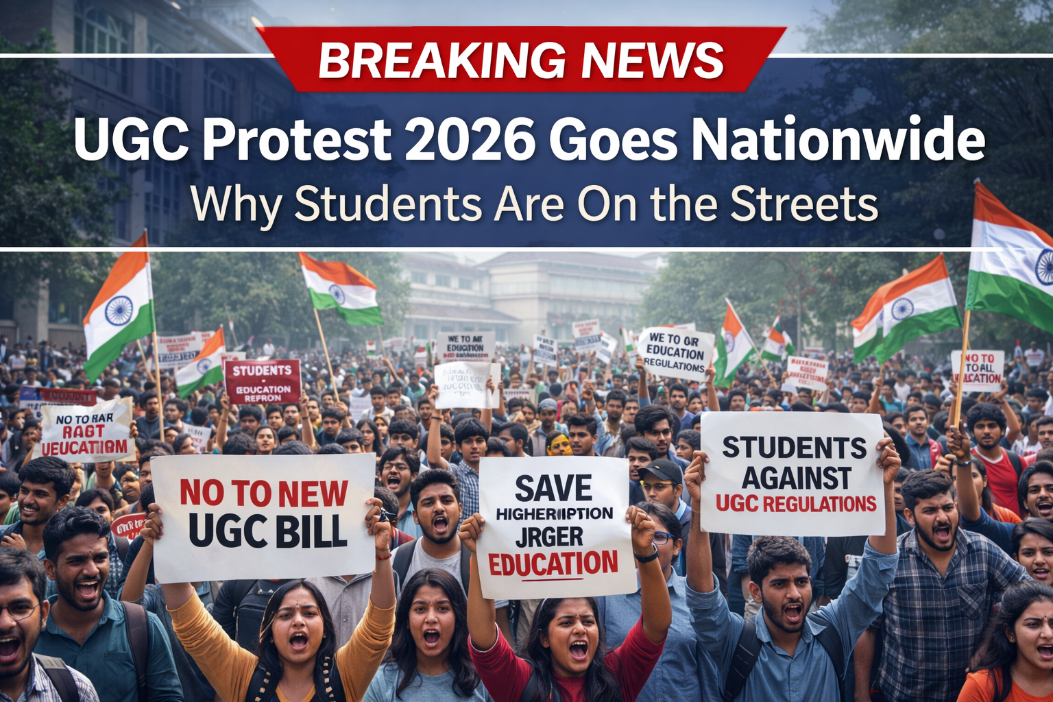 UGC Protest 2026 Goes Nationwide Why Students Are On the Streets