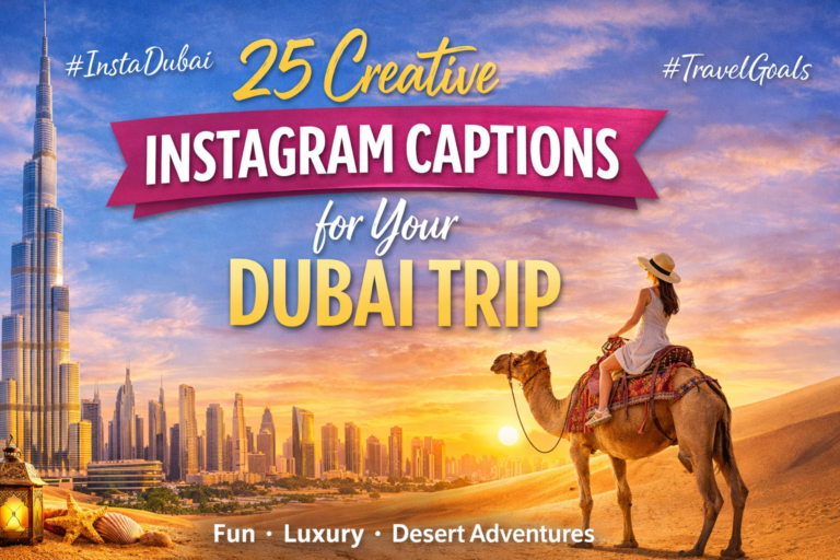 25 Creative Instagram Captions for Your Dubai Trip