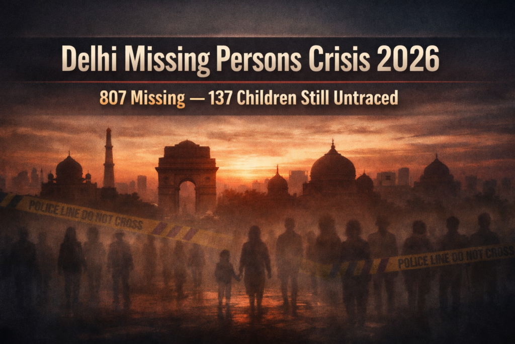 800 Missing in 27 Days: Delhi Faces Alarming Crisis as 137 Children Remain Untraced