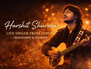 Harshit Sharma live singer from Jaipur performing on stage