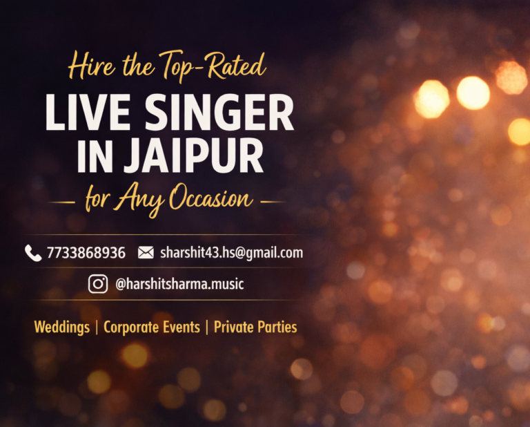 Hire the Top-Rated Live Singer in Jaipur for Any Occasion
