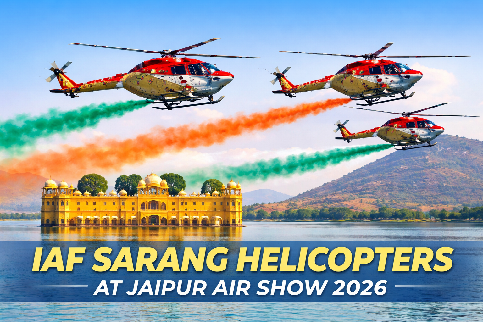 IAF Sarang Helicopters at Jaipur Air Show 2026
