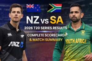 South Africa vs New Zealand Live Score Blog Banner by writeforushub.com