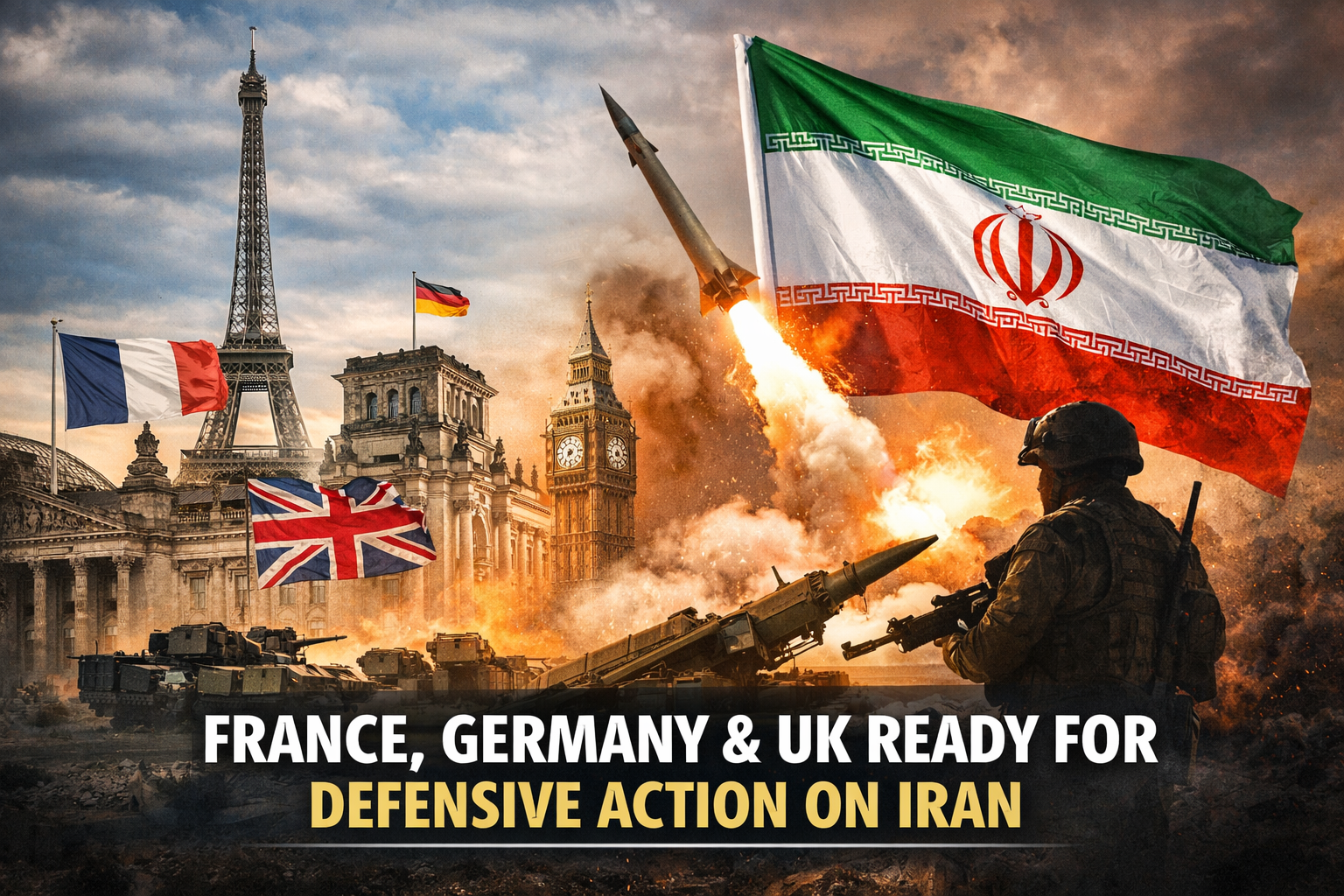 France, Germany and the UK Ready to Take Defensive Action Against Iran
