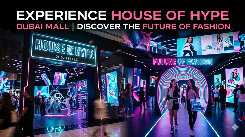 Experience the House of Hype Dubai Mall and discover the future of fashion