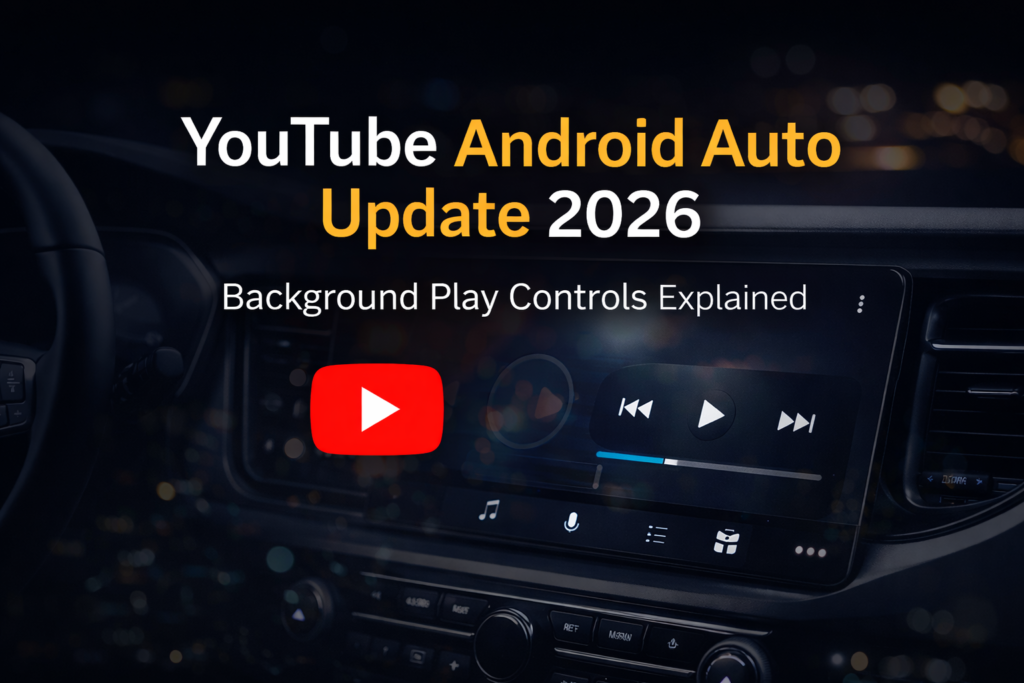 YouTube Adds Android Auto Support for Background Play Controls – What It Means for Users